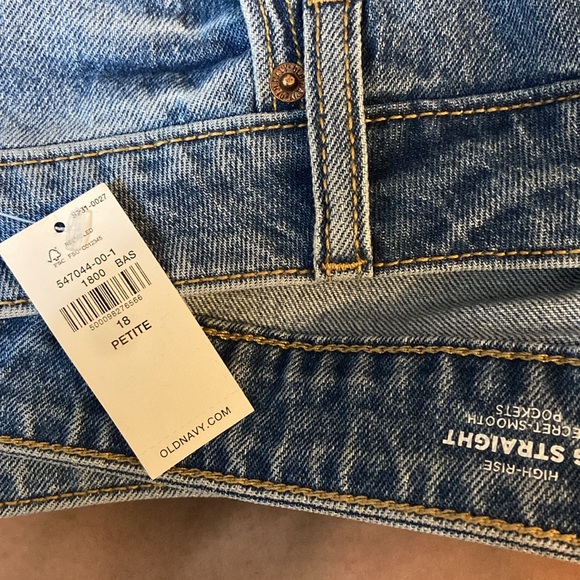 NWT old navy high-waisted OG straight ankle jeans - Picture 2 of 2